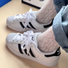 阿迪达斯adidas三叶草贝壳头SUPERSTARII男女休闲鞋 IH8659 42.5码 实拍图