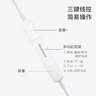纽曼（Newmine） XL10线控音乐手机耳机半入耳式有线耳机耳麦3.5mm接口 电脑笔记本手机适配 白色 实拍图
