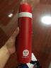 特百惠（Tupperware）保温杯500ml煲粥焖烧壶不锈钢真空男女保温保冷水杯子 新款细砂红 500ml 实拍图