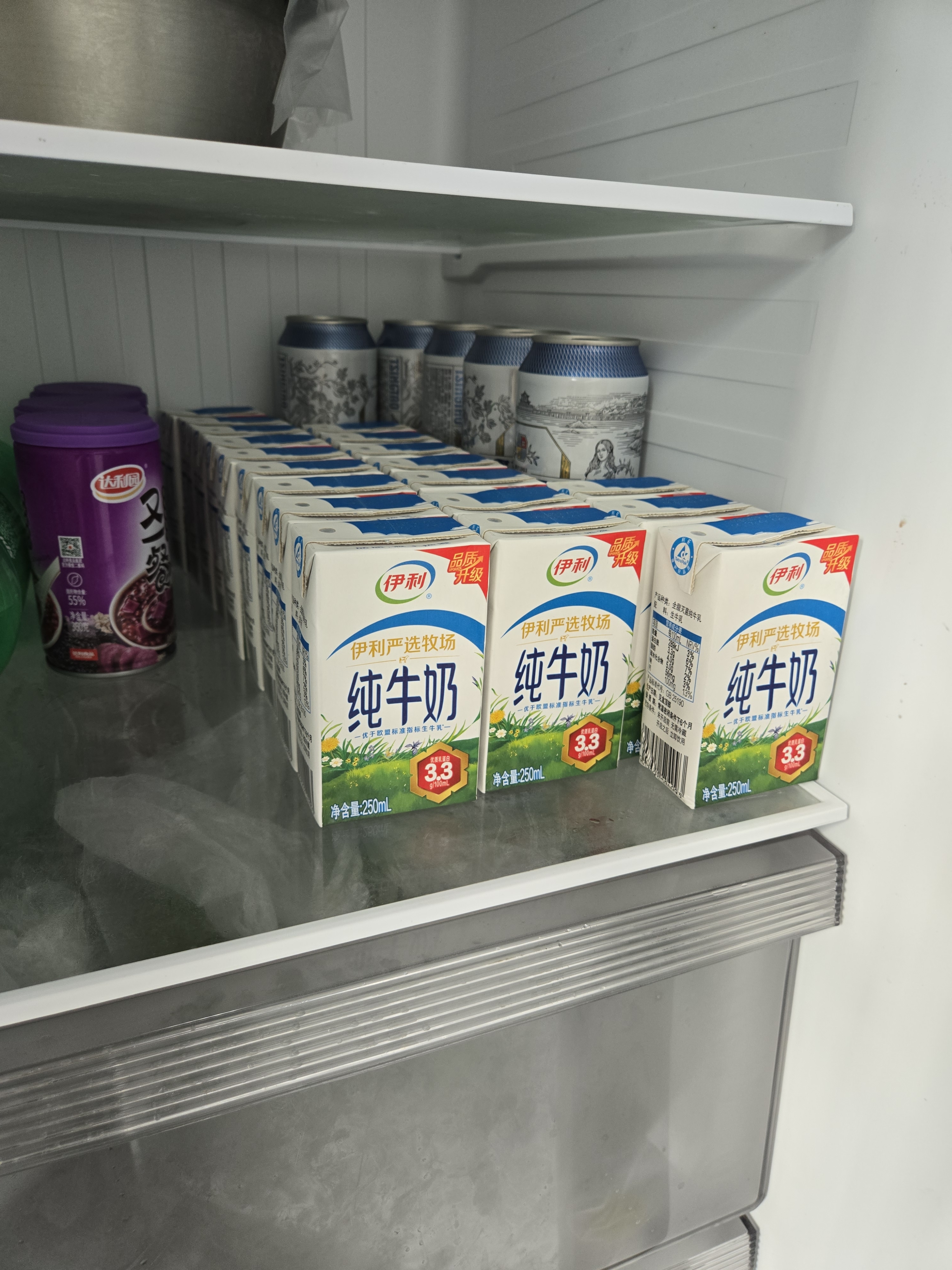 伊利纯牛奶250ml*24盒 优质乳蛋白早餐奶 5月产 实拍图