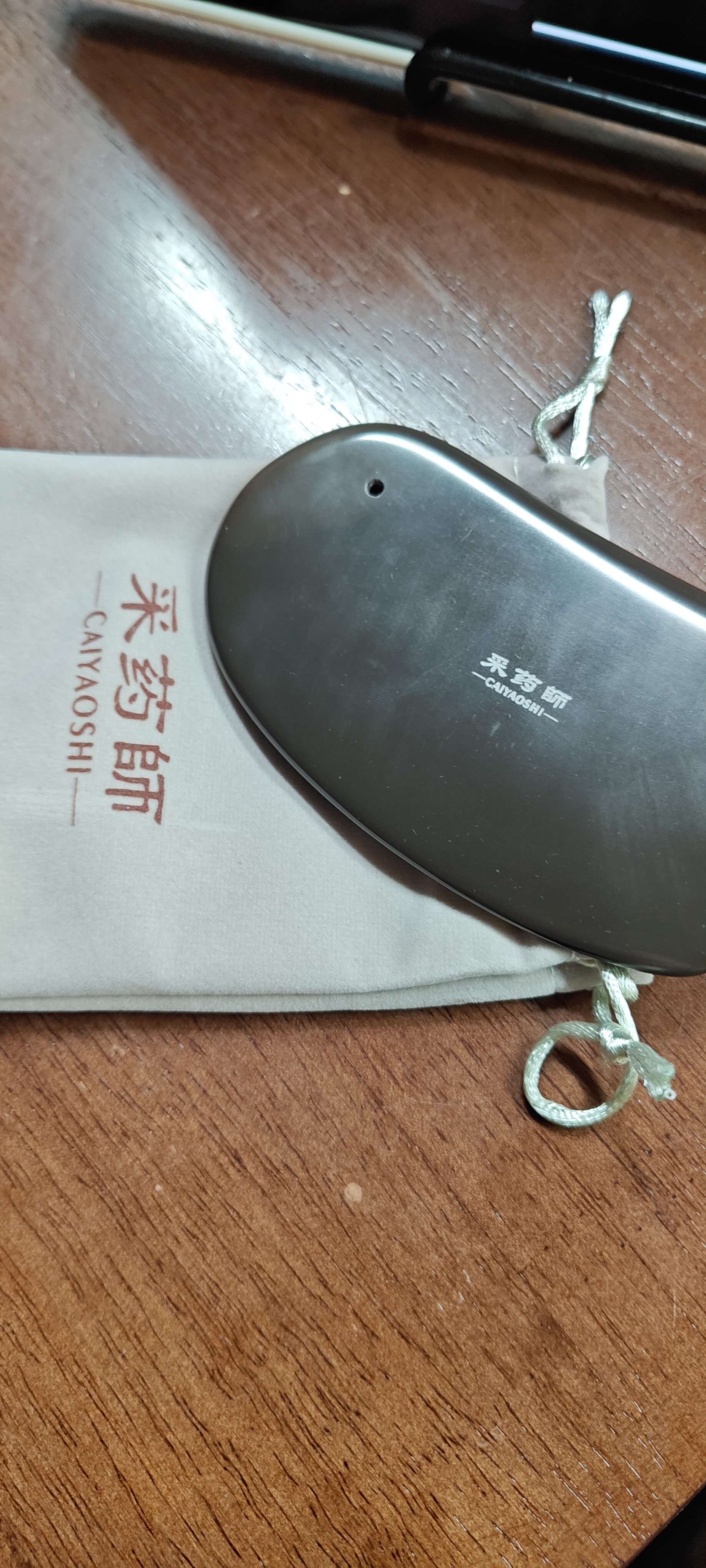 采药师泗水砭石刮痧板背部脸部全身经络落枕颈椎四肢按摩女刀型养生祛湿生日礼物送老婆闺蜜送女生长辈父母 实拍图