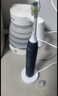 飞利浦（PHILIPS）【七夕情人节礼物】声波电动牙刷钻石3系 5倍洁齿5种模式 洁净亮白2刷头 送男士/女友 HX5181/02蓝 实拍图