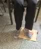 布舍元 女鞋护士工作单鞋民族风休闲老北京布鞋女 110-7043 黄色 39  实拍图