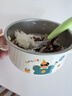 COOKSS儿童碗宝宝吃饭碗辅食碗1-3岁以上316不锈钢防摔吸盘碗带盖 实拍图