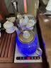 丰谷全自动上水电热水壶 茶台烧水壶 家用办公嵌入式茶桌茶几一体机茶具电茶炉套装 1L （37*20cm）底部单上水银色-消毒款 实拍图