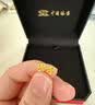 中国黄金（CHINA GOLD）黄金项链18K金项链蝴蝶流苏套链锁骨链送妈妈送老婆教师0礼物 约1g 实拍图