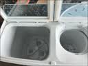 美的（Midea）半自动双桶洗衣机12公斤洗+7kg双缸波轮 MP12S166A老人简易操作 品质电机小巧不占地 租房宿舍必备 MP12S166A 双缸 12kg 实拍图