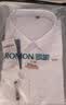 罗蒙（ROMON）纯色商务职业正装男士白衬衫工装外套长袖衬衣男CS108白色2XL 实拍图