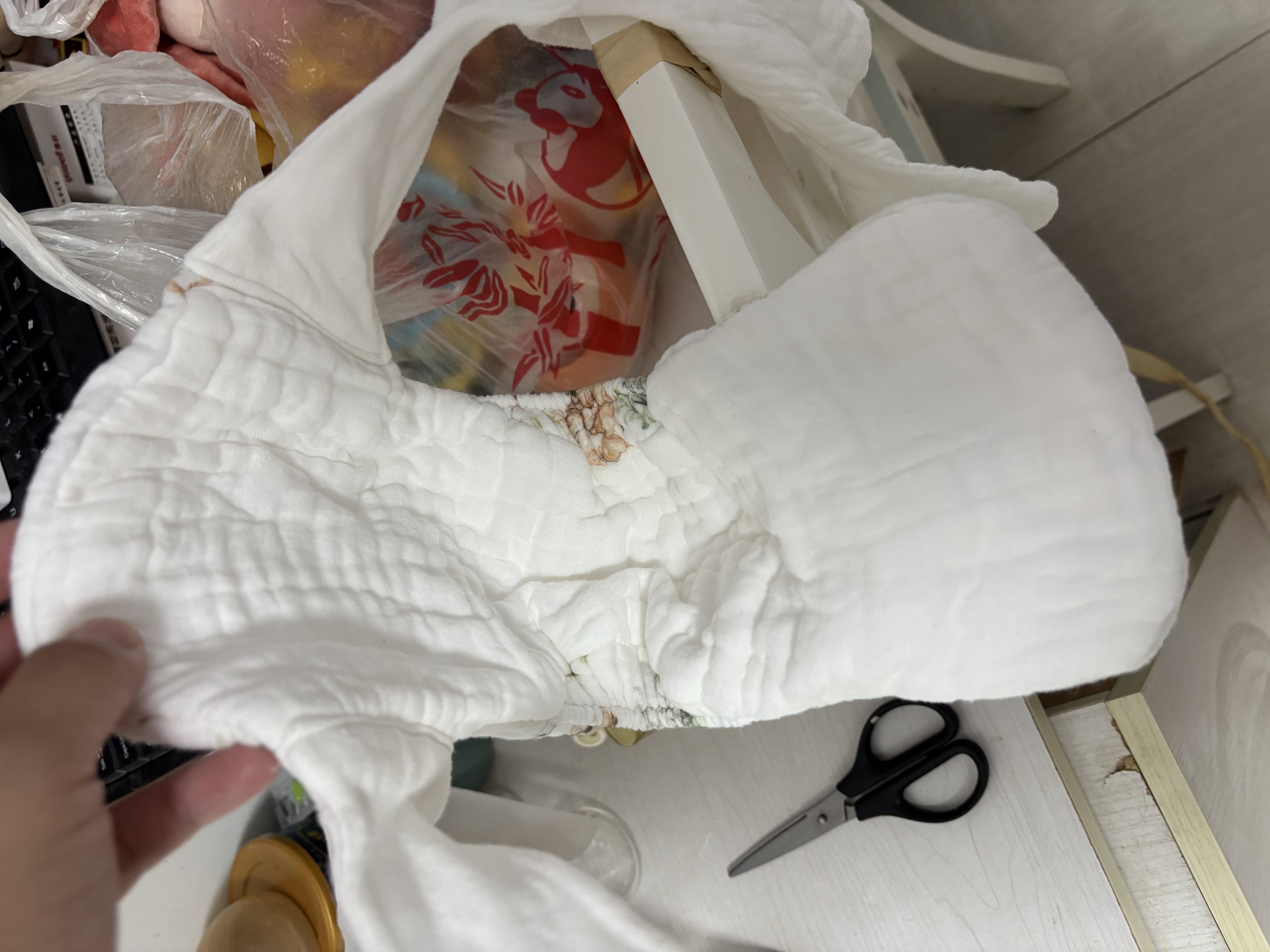 欧孕（OUYUN）婴儿尿布可水洗纯棉宝宝戒尿不湿训练裤新生儿尿戒子 鹿跳熊憨L 实拍图