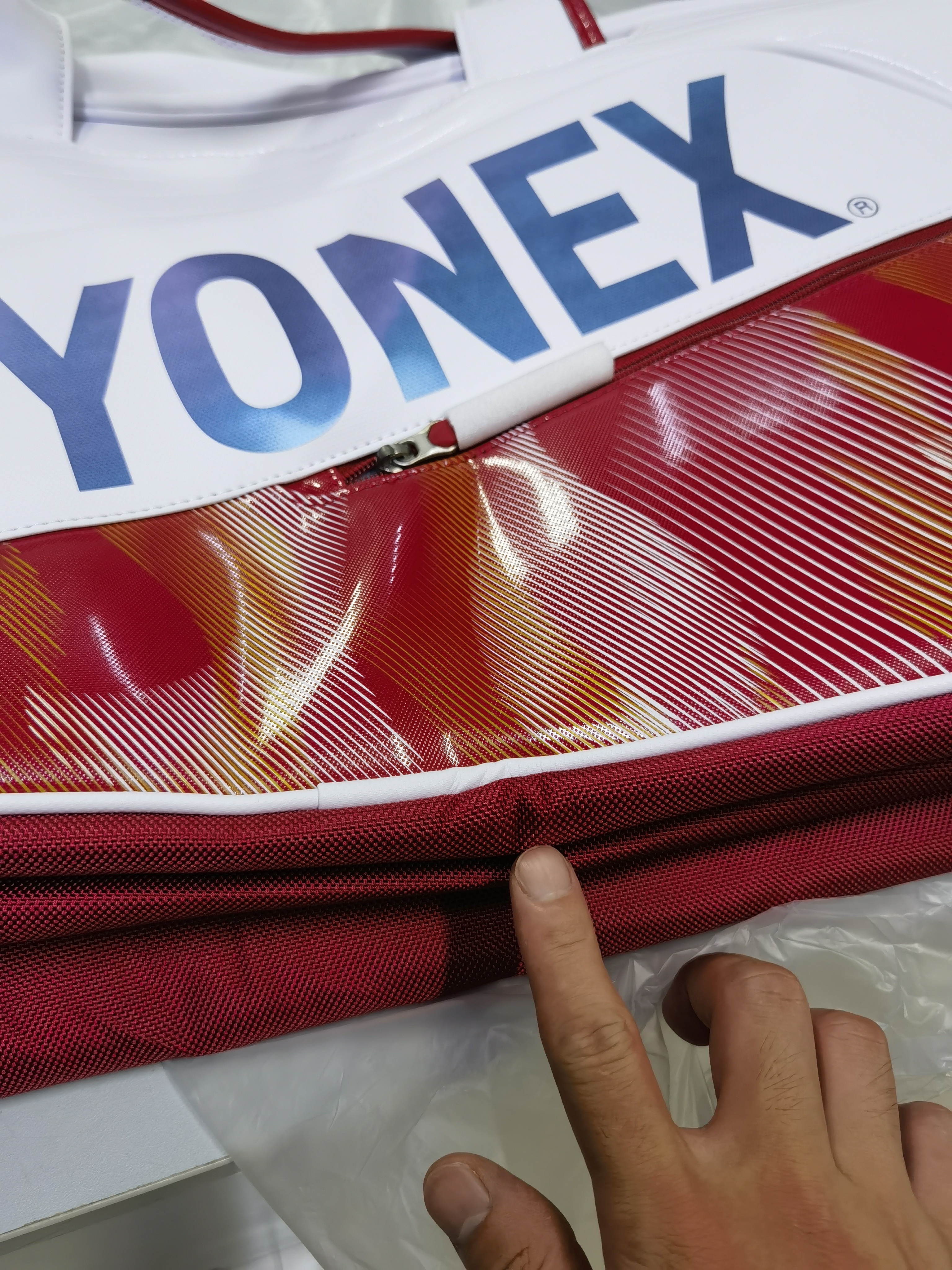 尤尼克斯（YONEX）羽毛球包国家队同款独立鞋仓大容量多功能手提包BA02631WEX白色 实拍图
