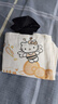 kitty帆布包大容量春夏新款卡通帆布包可爱通勤包小众百搭手提包 KT【黄色-无挂件】 实拍图