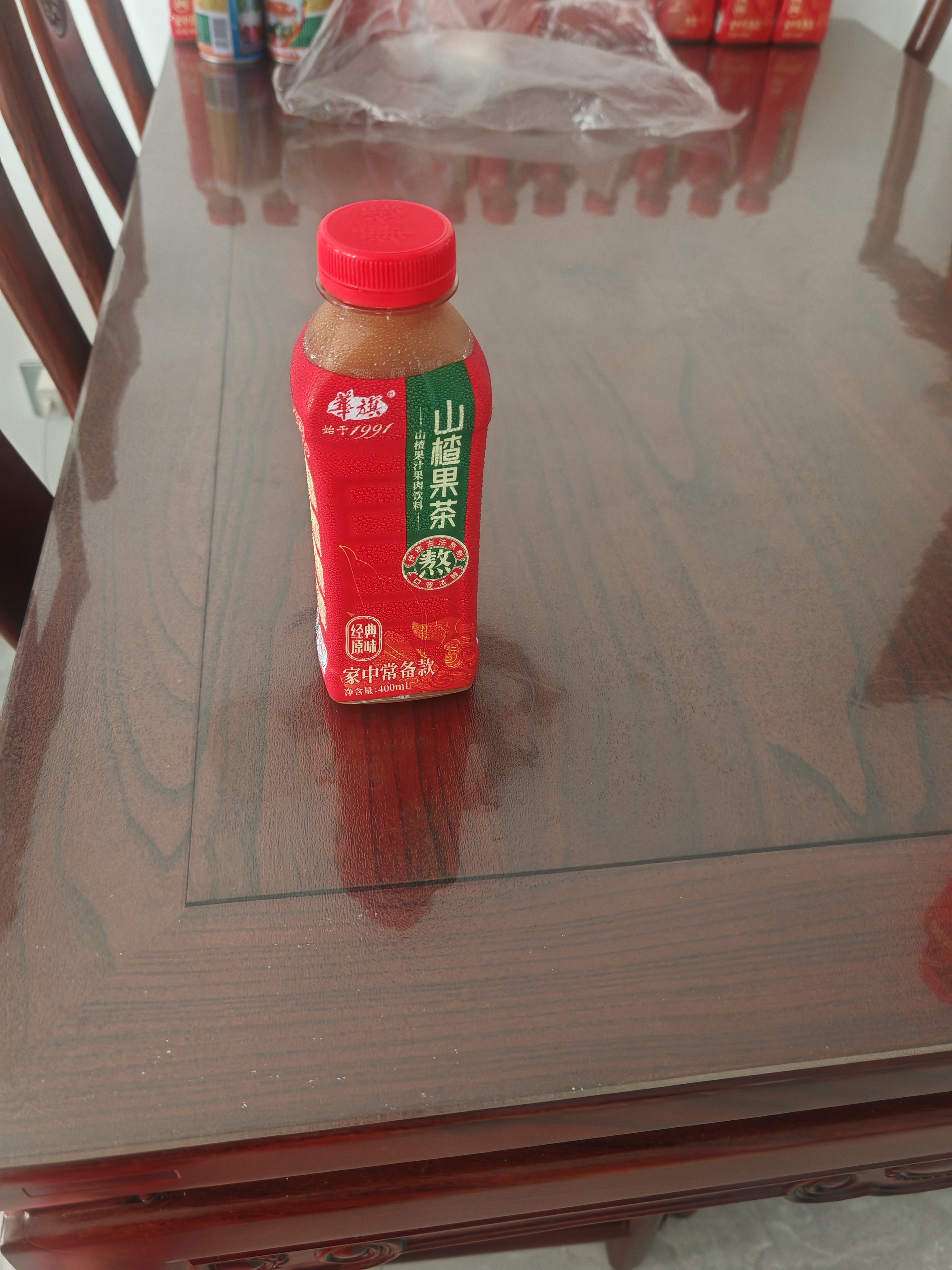 华旗山楂果茶山楂果汁果肉饮料华旗经典原味系列400mL*12瓶酸甜可口 实拍图