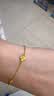 周六福小甜花黄金手链女足金999七夕礼物计价A0710814 约2.47g 16+3cm 实拍图