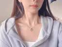 珍尚银【中国黄金】梦幻星河夜光纯银项链女高级感吊坠生日礼物送女友 实拍图