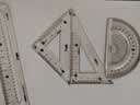 晨光（M&G）文具学生绘图超好拿套尺尺子套装小学生考试 4件套（直尺15cm+三角尺*2+量角器） 实拍图