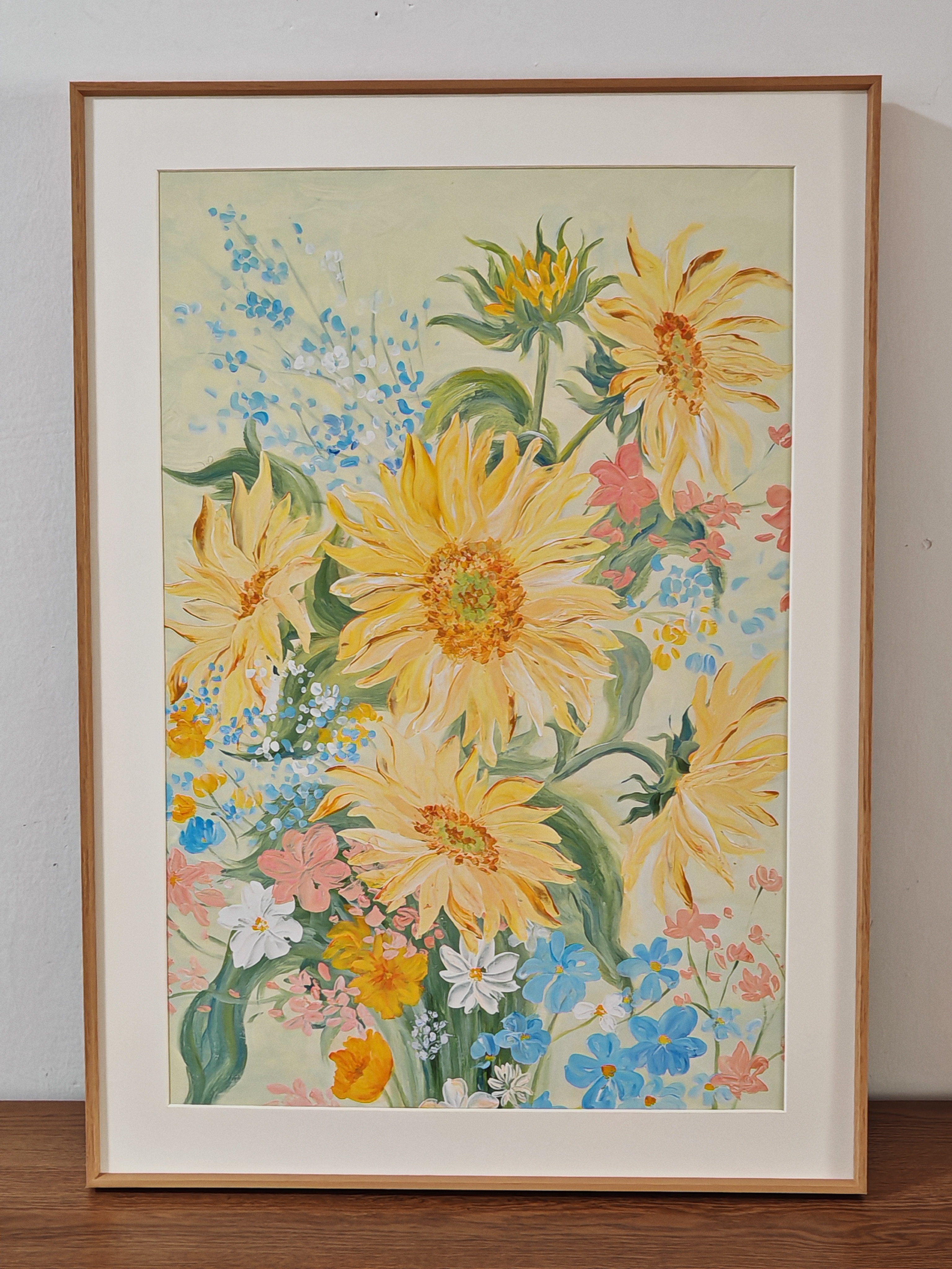 好久不见× 高静  客厅装饰画奶油风艺术家花卉挂画乔迁礼物玄关走廊壁画 实拍图
