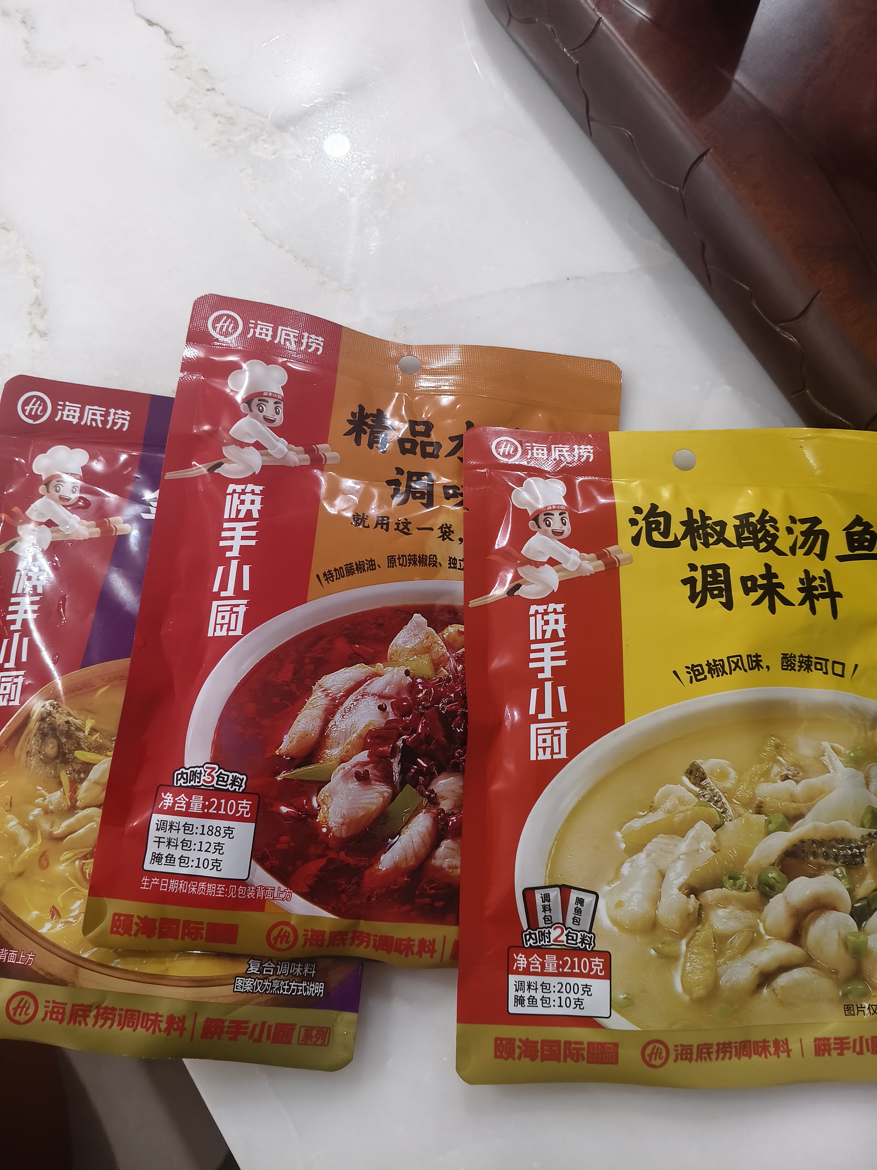 海底捞筷手小厨 调味品 酸爽鲜美泡椒酸汤鱼调味料 210g 一料多用 实拍图