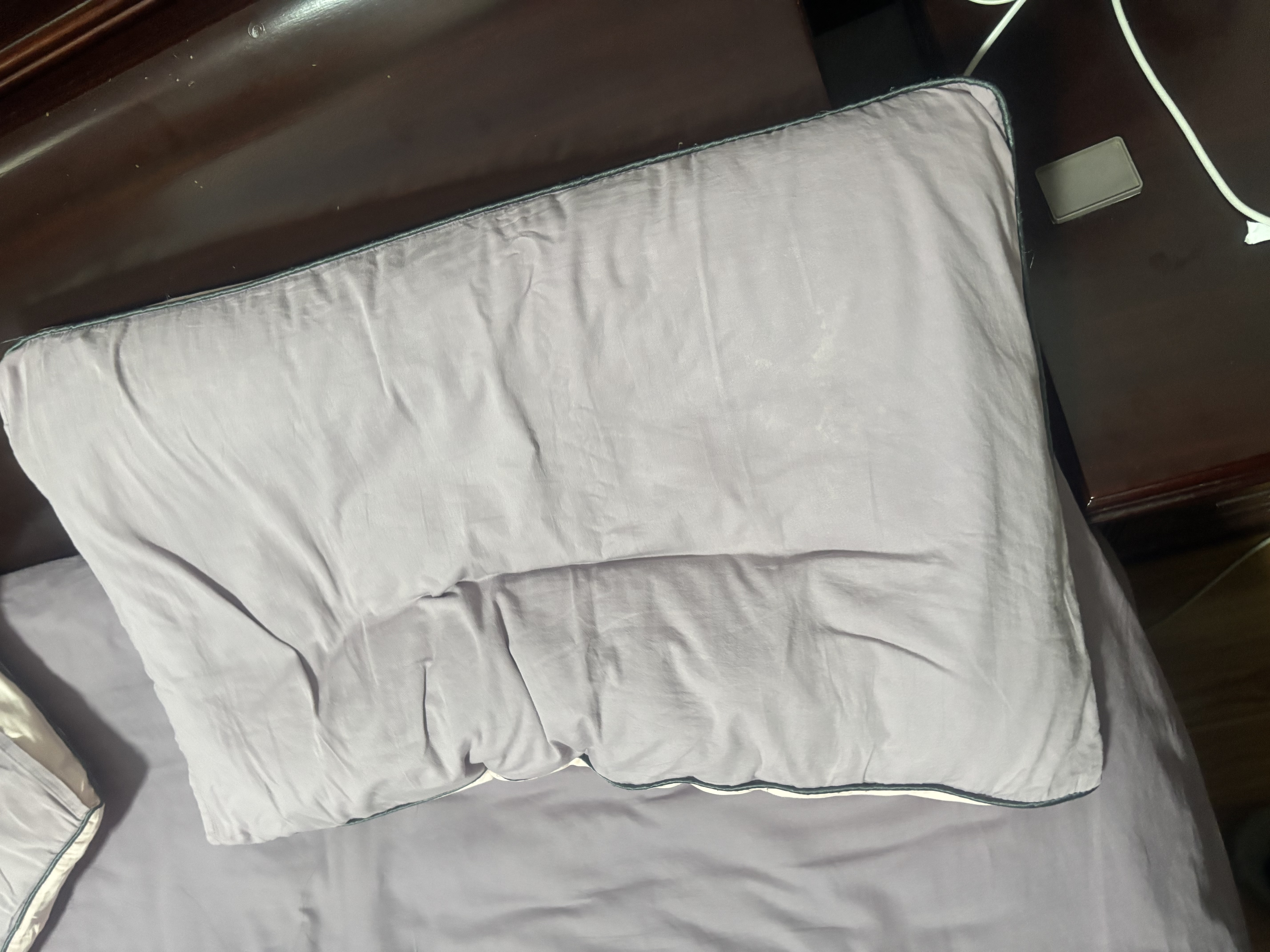 富安娜家纺枕头颈椎枕决明子护颈枕纯棉深睡草本枕芯一对 70cm*45cm白 实拍图