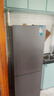 美的（Midea）186升两门双门一级能效小户型风冷无霜节能省电双系统租房小型家用电冰箱MR-196W钛钢灰国家补贴 实拍图