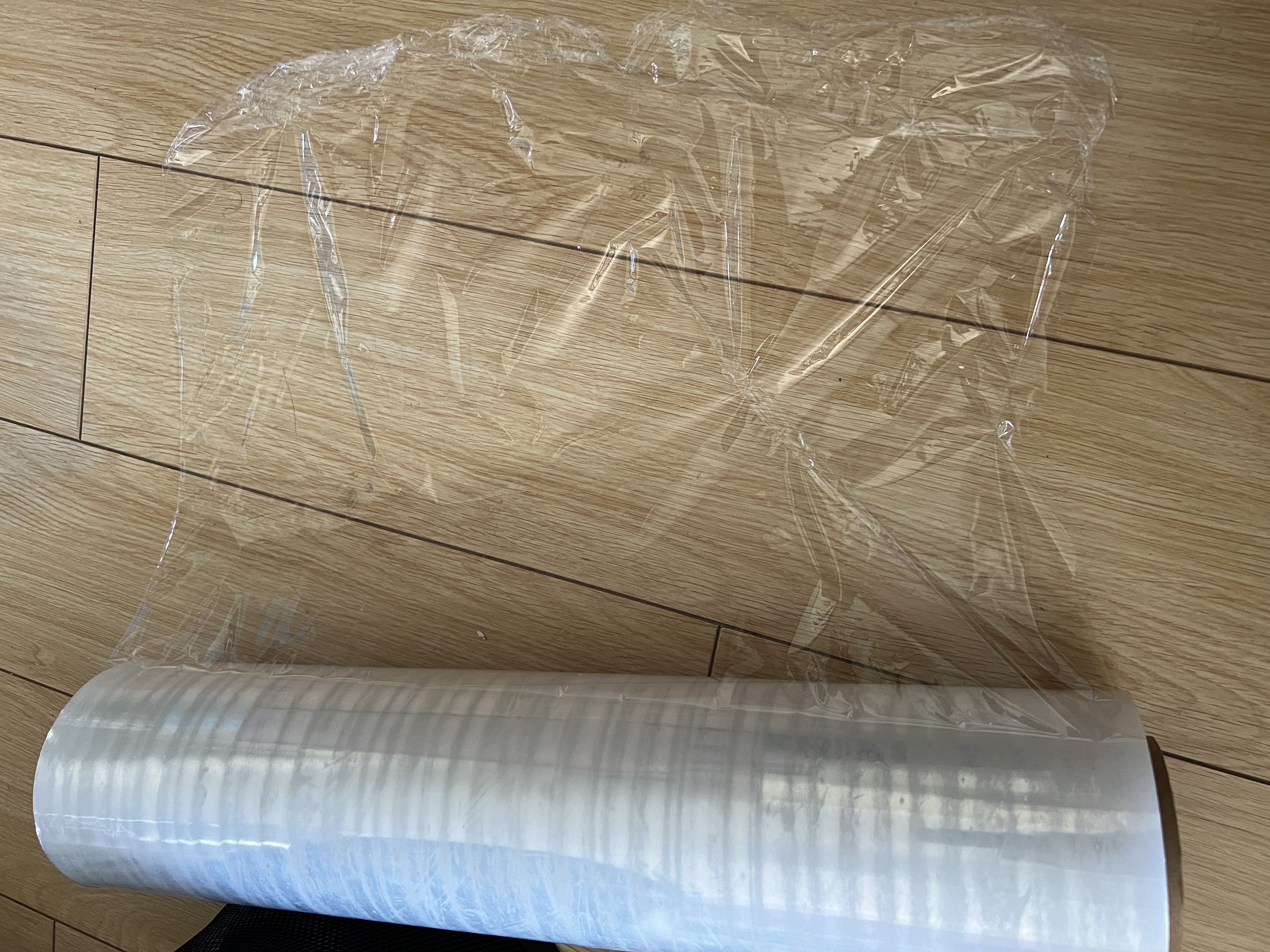 宜之选PE缠绕膜打包膜50cm*350m膜净重2.9kg 单卷 搬家包装膜拉伸膜防水捆包工业膜大卷足米足重 实拍图