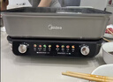 美的（Midea）火锅专用锅 电火锅 电煮锅8L多功能锅 鸳鸯锅分区控温 分体式多用途锅火锅锅HGS382712 实拍图
