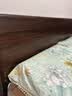 源氏木语实木床卧室双人床南美胡桃木斜靠大板床1.5*2.0m低铺+垫J56京享家 实拍图