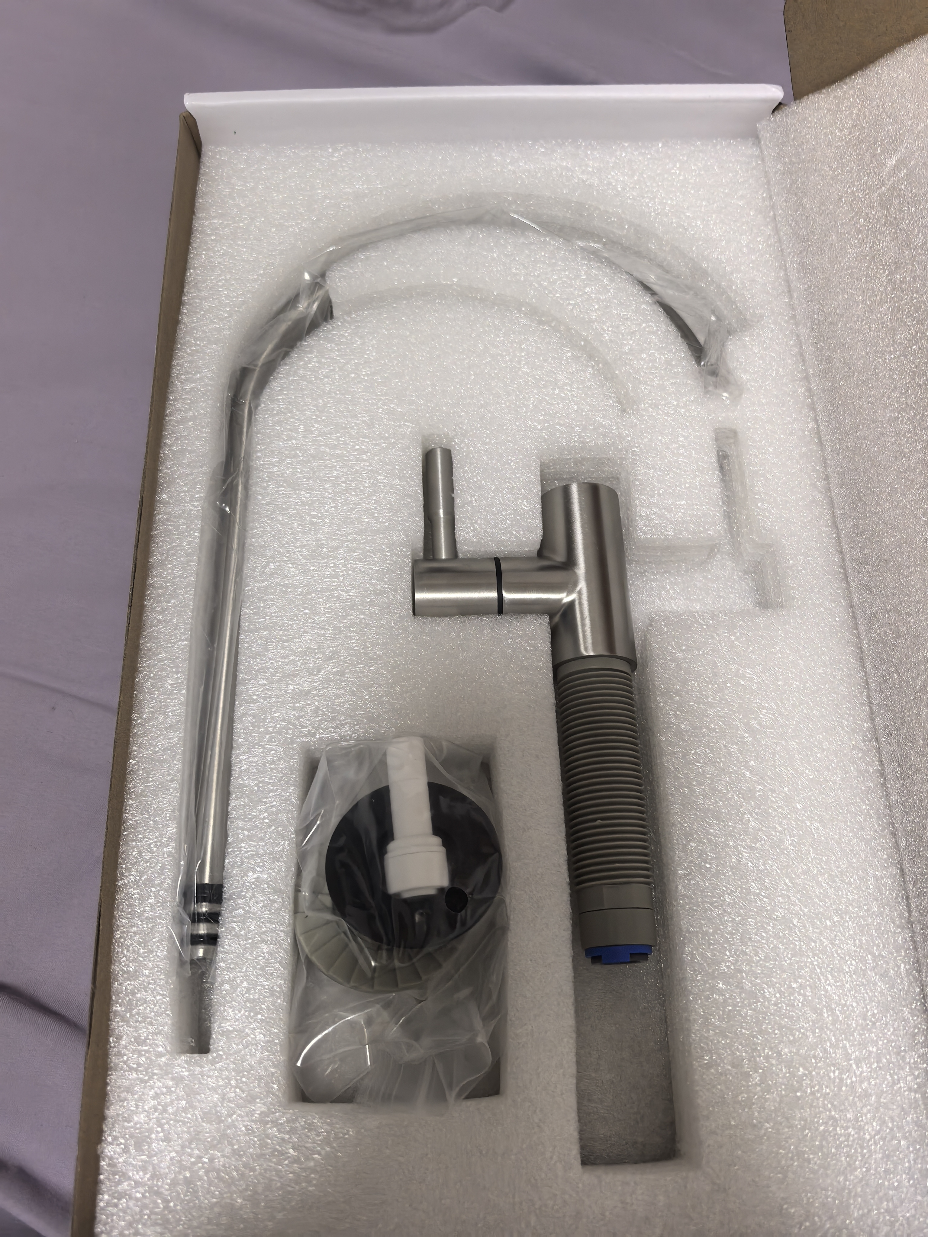 九牧龙头单冷厨房净水龙头净水器水龙头可旋转直饮水龙头拉丝银79009 实拍图