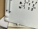 得力40*30cm银色桌面手持小白板 可擦写单面桌面写字板 磁性儿童家用教学小黑板记事备忘提示板 实拍图