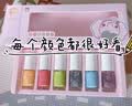 红色小象水性可剥指甲油套装6色女孩无味可撕易卸无毒安全七夕节礼物 实拍图