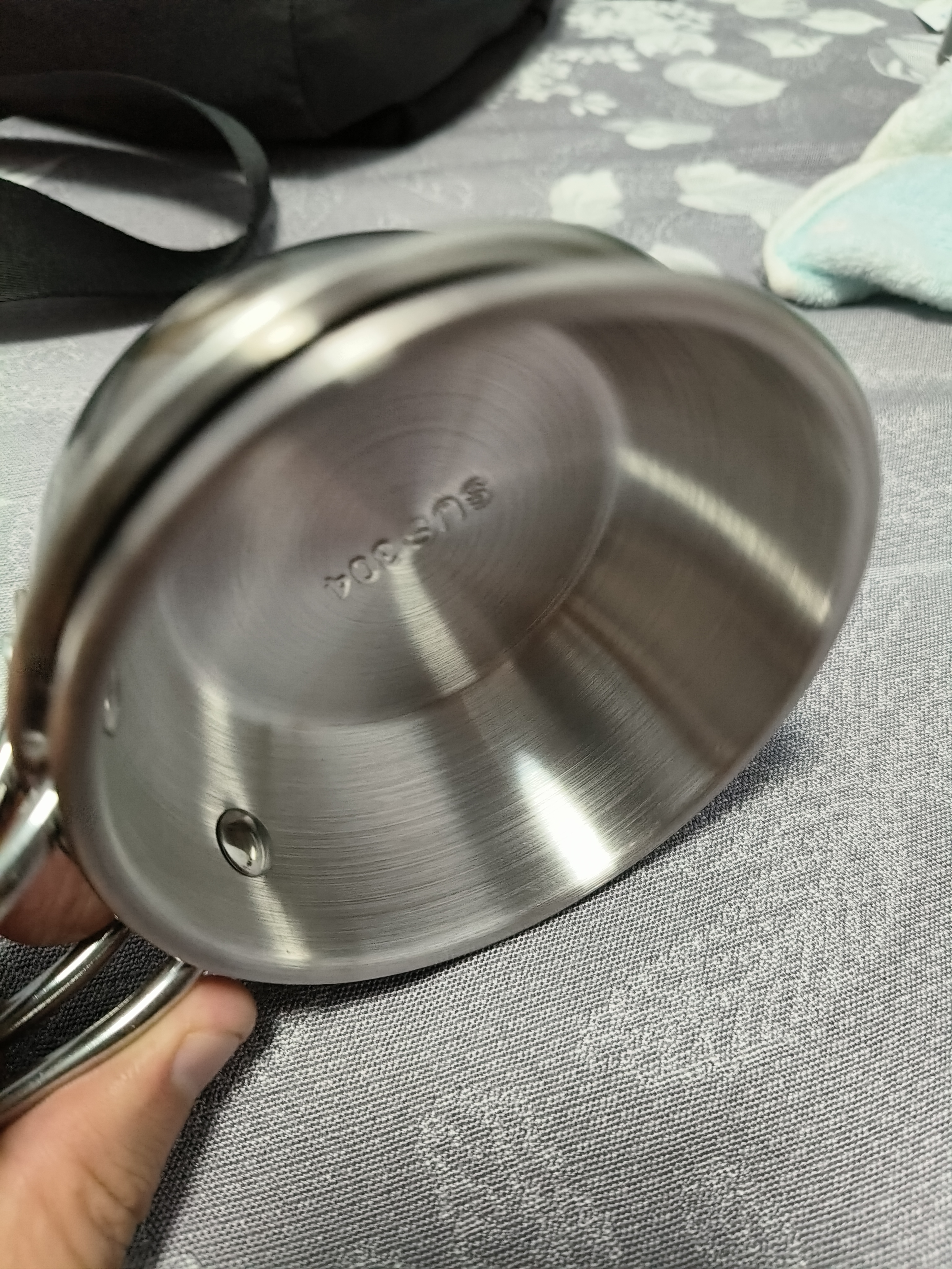 美厨（MAXCOOK）304不锈钢碗带把手泡面碗雪拉碗韩式碗小碗米酒碗调料碗MCWA4922 实拍图