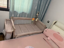 优乐博（ULOP）婴儿床可折叠可移动0-3岁宝宝床多功能婴儿床可升降婴儿拼接床 尿布台婴儿床二合一摇篮摇摇床 一键折叠床豪华款 婴儿用品实用新生儿见面礼物便携折叠婴儿床 实拍图