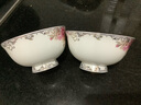 锦秋堂玫瑰之约 景德镇骨瓷餐具 陶瓷器 单买散件  家用碗 结婚礼品 4.5英寸饭碗 实拍图