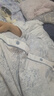 婧麒（JOYNCLEON）月子服纯棉春夏孕妇可哺乳睡衣产前产后透气舒适蓝XXL Jyz154235 实拍图