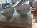 京东京造 餐具套装 乔迁之喜陶瓷家用陶瓷汤碗 禾风山田 面碗6英寸*2 实拍图