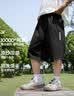 左西男童防蚊裤儿童裤子夏季2026新款薄款凉感速干运动短裤 灰色 160 实拍图