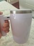 电动搅拌杯全自动咖啡杯马克杯水杯豆浆奶粉冲泡杯磁力旋转杯子 磁力搅拌杯304不锈钢380ml 实拍图
