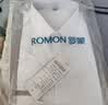 罗蒙（ROMON）纯色商务职业正装男士白衬衫工装男装短袖衬衣男CS72白色XL 实拍图