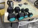 艾美仕哑铃男士健身家用器材女壶铃练臂肌一对包胶六角亚玲套装宿舍学生 15KG一副=7.5KG*2 实拍图