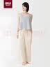 MUJI 女式 汉麻 水洗茧形裙长半身裙女裙子26年夏季女装 BE21EA6S 深棕色 M (160/66A) 实拍图