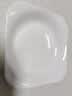 洁雅杰陶瓷盘家用白瓷盘子8.5英寸中式方形深盘菜盘汤盘微波炉可用4只装 实拍图