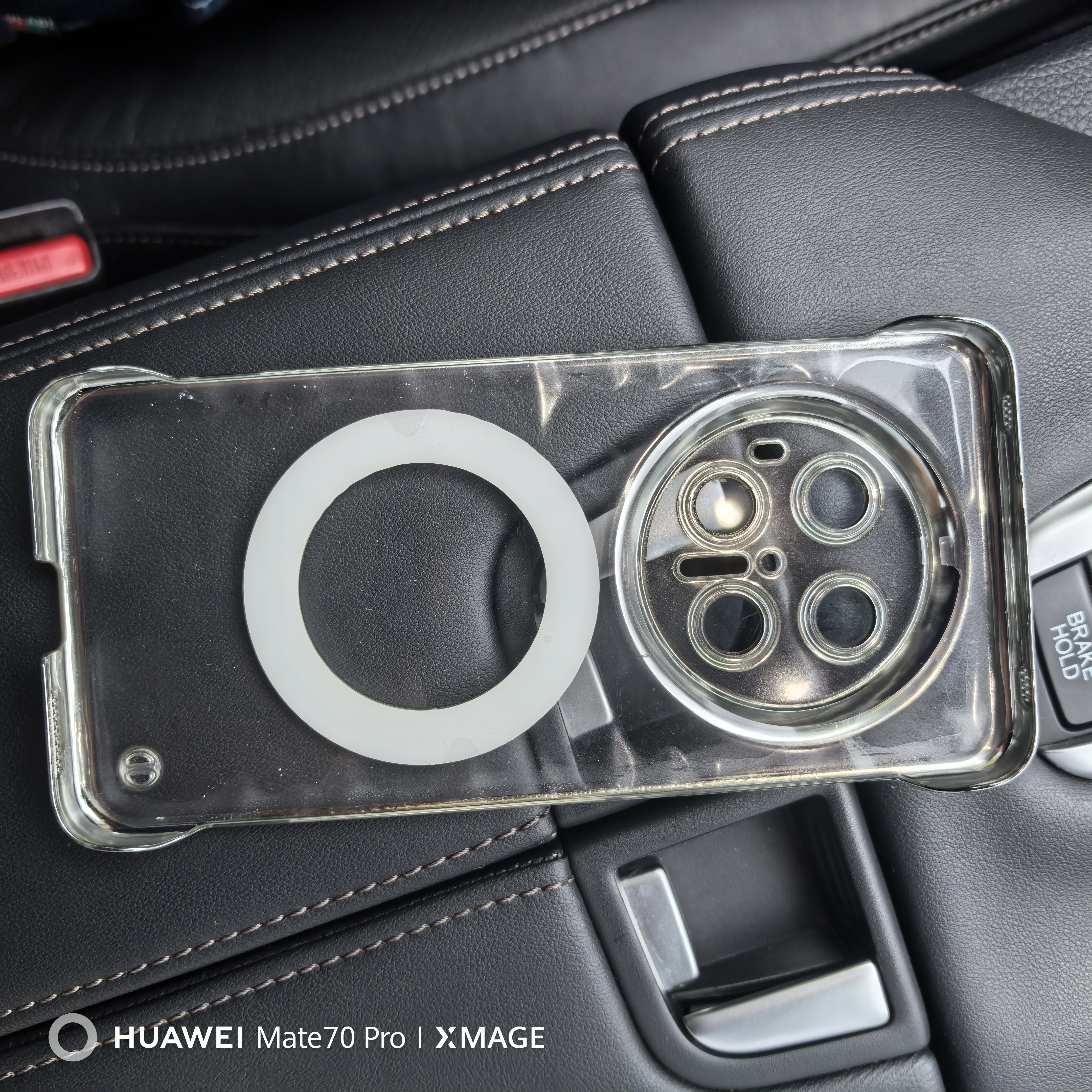 弘卓【360°磁吸旋转支架】适用华为mate70pro手机壳华为mate70pro+保护套电镀无边框超薄简约优雅银 实拍图