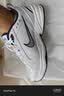 耐克轻便训练鞋秋季健身缓震老爹鞋NIKE AIR MONARCH 4 415445 102白色/金属银/深藏青 41 (260mm) 实拍图