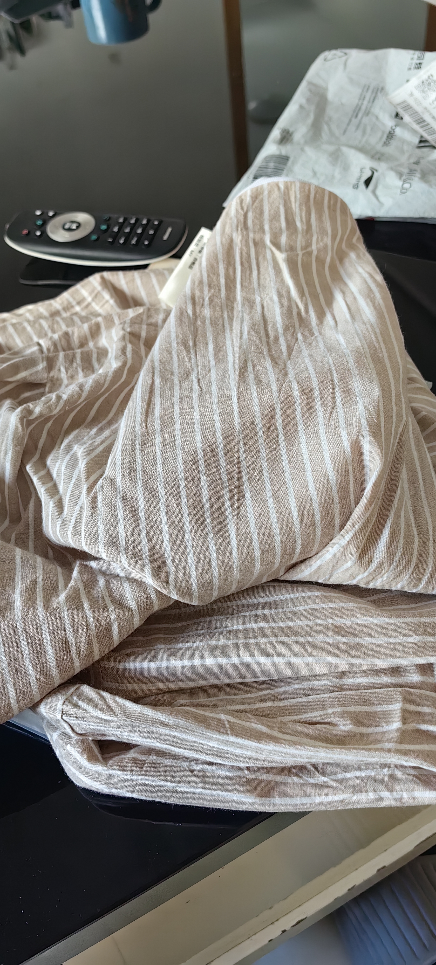 无印良品全棉乳胶枕套一对装 100%纯棉可水洗枕头套枕芯套 40x60cm 实拍图