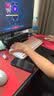 皆客电脑桌台式电竞桌子双人游戏桌椅家用办公桌书桌工作台学习写字桌 破价福利-【黑碳纤维+黑架】-140*60 实拍图