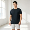 361°短袖男速干t恤新款夏季弹力吸湿排汗运动t恤男圆领跑步健身速干衣 【推荐】【男款】深墨蓝 3XL 实拍图