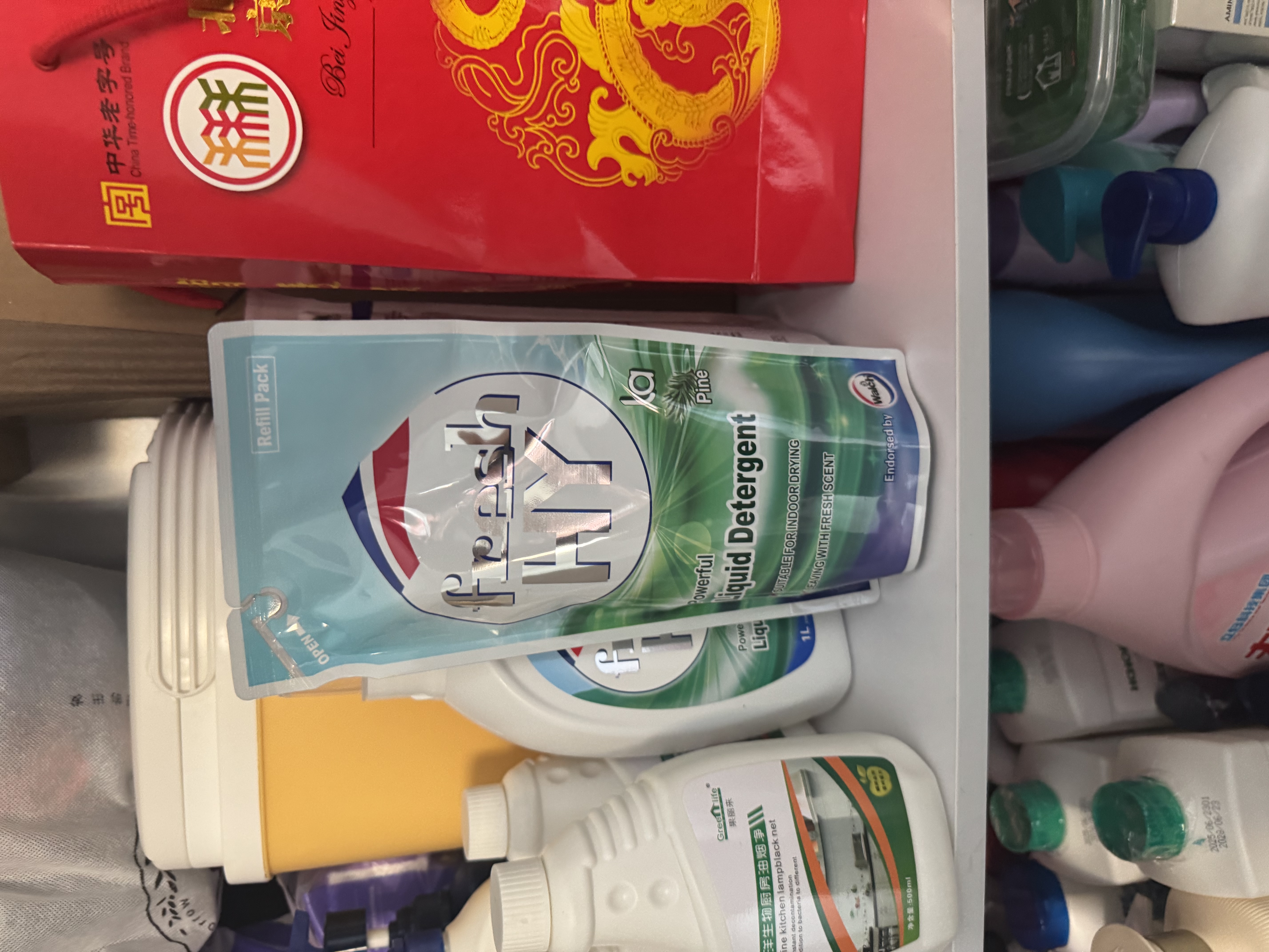 威露士清可新洗衣液松木香4斤组合装（瓶1L+袋装500ml*2）除菌除螨留香 实拍图