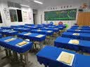 朗格【护眼课桌套】学生桌布桌罩课桌套学校教室方形蓝色班级学习桌套 实拍图