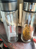 【京东物流配送】高硼硅双层玻璃杯大容量泡茶杯水杯子茶水分离杯 【双层加厚】茶杯350ml1只 实拍图