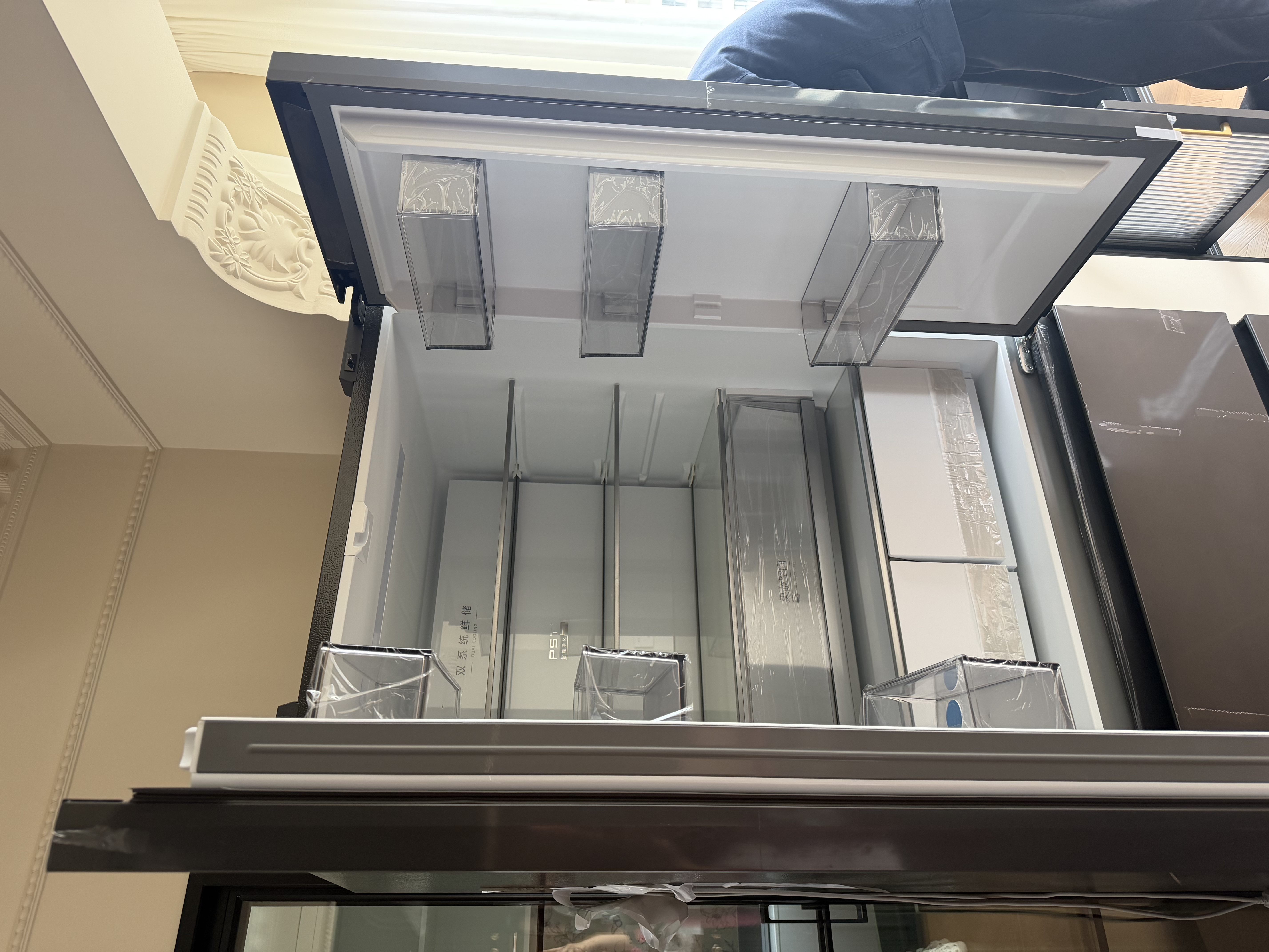 美的（Midea）安睡系列M60小机皇520升法式多门冰箱超薄零嵌入式双系统2.0除菌净味家用一级风冷大容量国家补贴 主动除菌|双系统2.0|纯平全嵌|幻影砂 实拍图