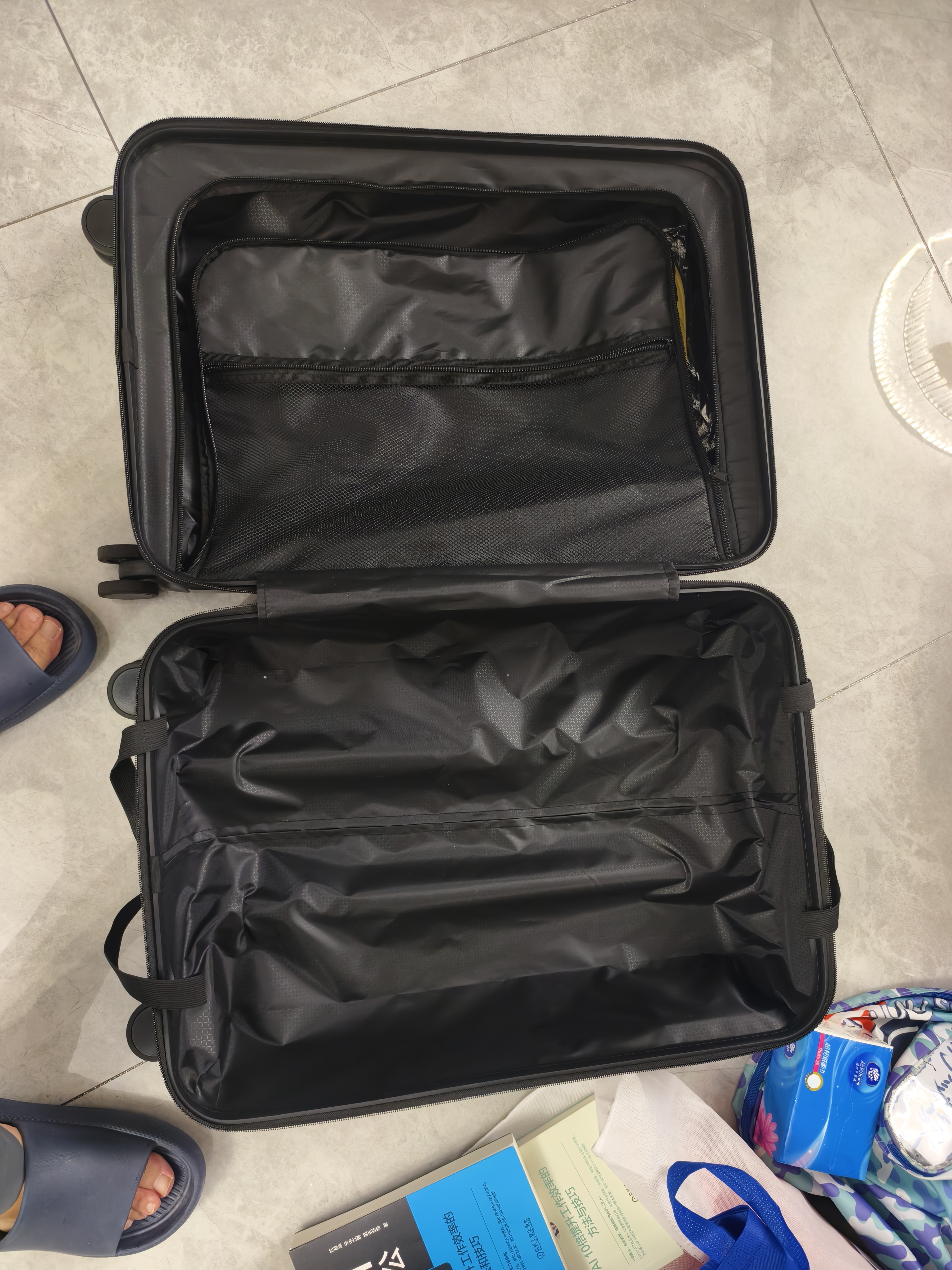 ELLE法国行李箱24英寸黑色时尚女士拉杆箱小清新高颜值轻便旅行箱 实拍图